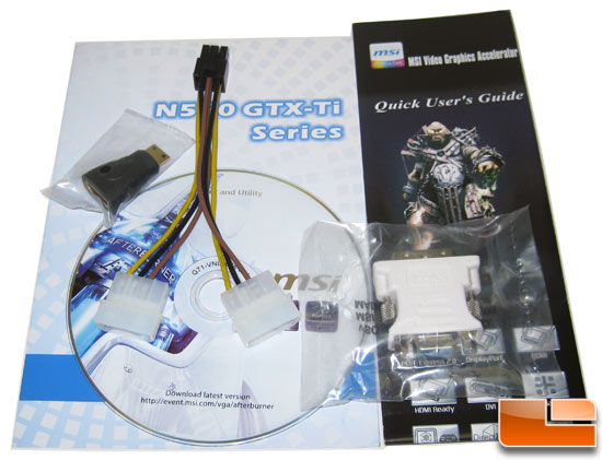 MSI N550GTX-Ti Cyclone OC Video Card Retail Bundle