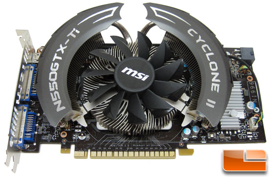 MSI N550GTX-Ti Cyclone II OC Video Card Front