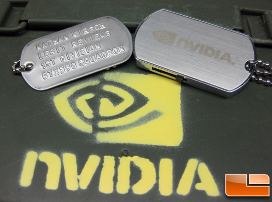 NVIDIA Legit Reviews Dog Tag