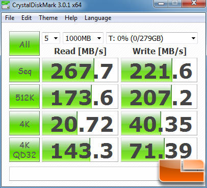 Intel 320 Series CRYSTALDISKMARK P67