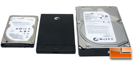 Seagate GoFlex Slim 320GB Size Compare