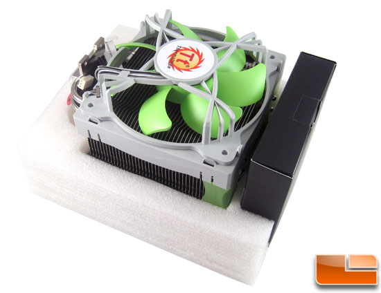 Thermaltake Jing CPU Cooler cradeled in foam