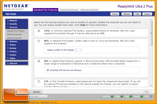 Netgear ReadyNas Ultra 2 Plus Stock