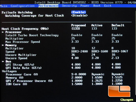 Intel DX58S02 X58 Motherboard System BIOS