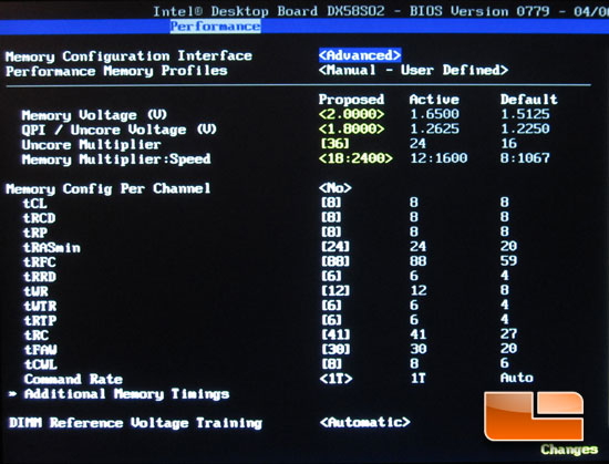 Intel DX58S02 X58 Motherboard System BIOS