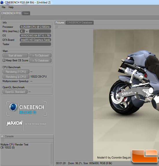 CINEBENCH score CINEBENCH score