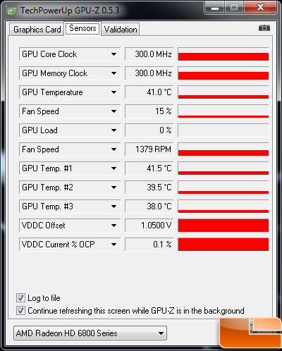 Asus Radeon HD 6870 Video Card Idle Temp