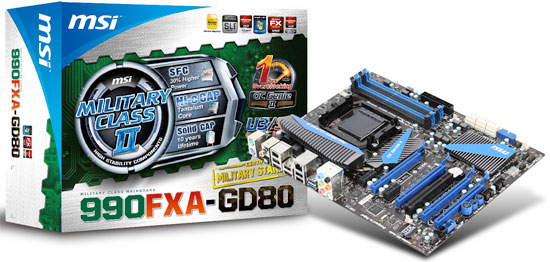 MSI 990FXA-GD80 AMD 990FX Motherboard Performance Review