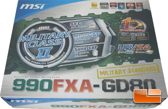 MSI 990FXA-GD80 Motherboard Retail Packaging and Bundle