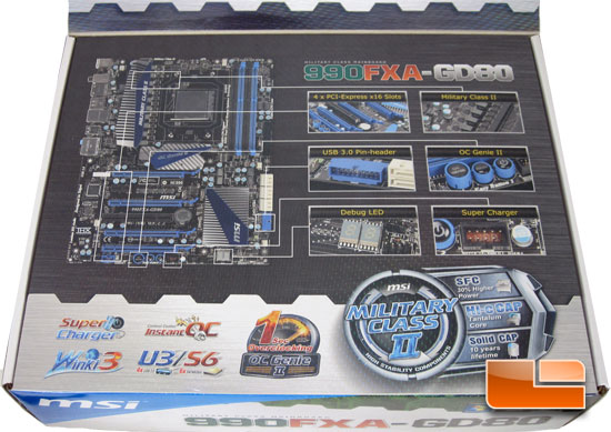 MSI 990FXA-GD80 Motherboard Retail Packaging and Bundle