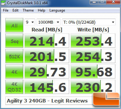 AGILITY 3 CRYSTALDISKMARK P67