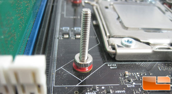 EVGA Superclock CPU Cooler installed to motherboard