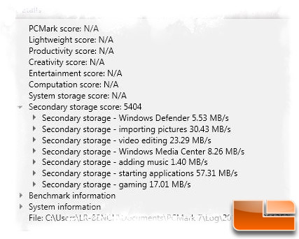 Vertex 3 MI 240GB PCMARK VANTAGE