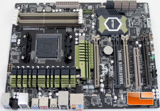 ASUS Sabertooth 990FX Motherboard Layout