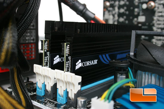 Corsair Dominator installed in test rig