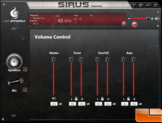 Cooler Master Storm Sirus 5.1 Headset Software
