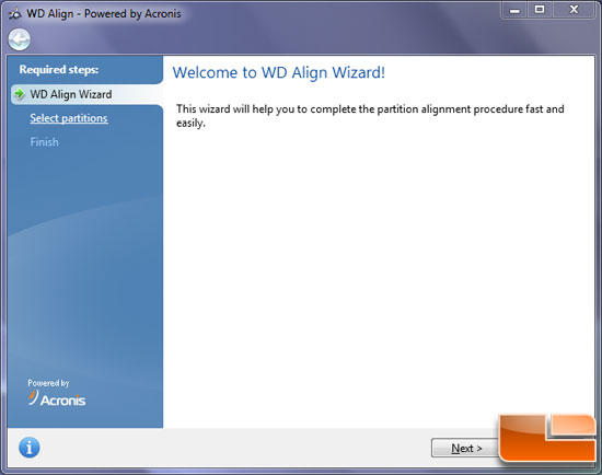 WD Advanced Format Drive Alignment Utility