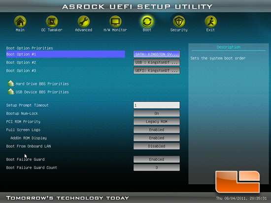 ASRock A75 Pro4 UEFI BIOS Setup