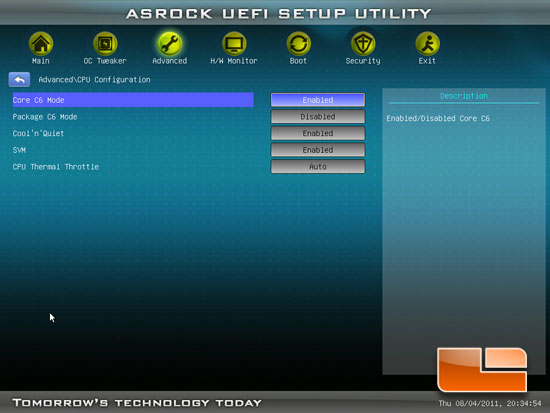 ASRock A75 Pro4 UEFI BIOS Setup