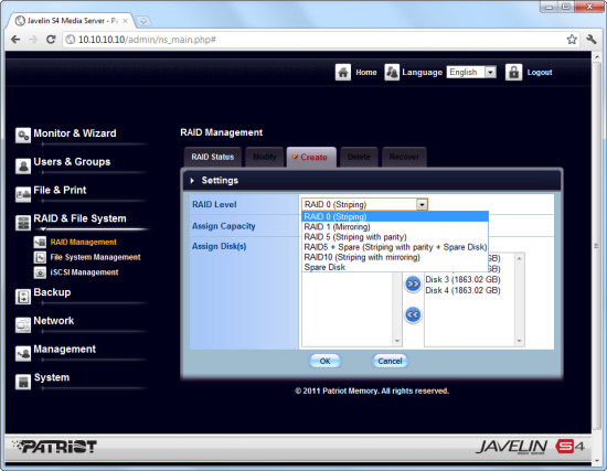 Javelin configure