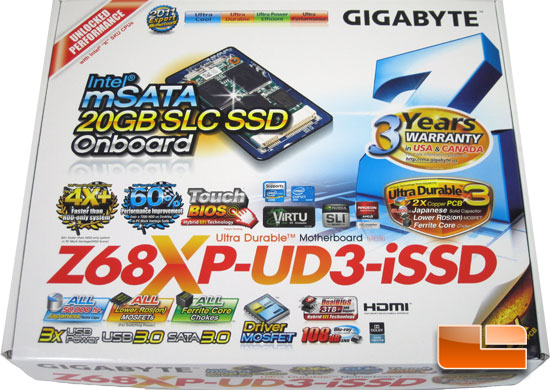 GIGABYTE Z68XP-UD3-iSSD Retail Bundle