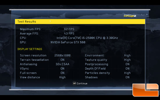 H.A.W.X 2 benchmark results