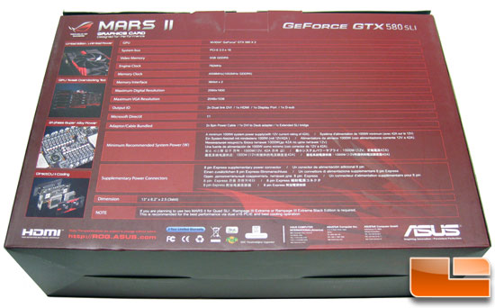 ASUS ROG MARS 2 Video Card Box