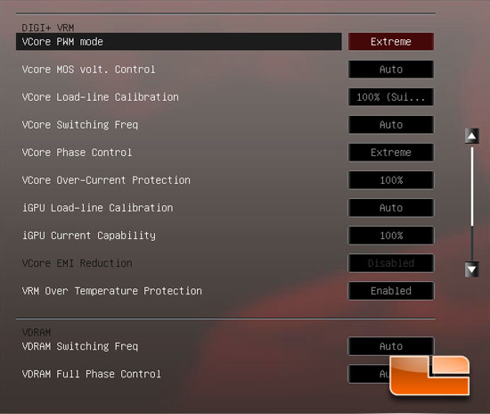 ASUS ROG Maximus IV Extreme-Z UEFI BIOS Overclock Settings