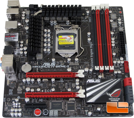 ASUS Maximus IV Gene-Z Intel Z68 Micro ATX Motherboard Layout