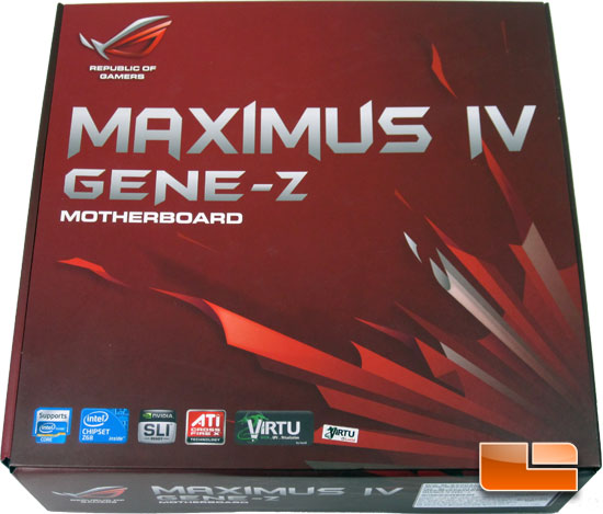 ASUS Maximus IV Gene-Z Intel Z68 Micro ATX Motherboard Retail Packaging