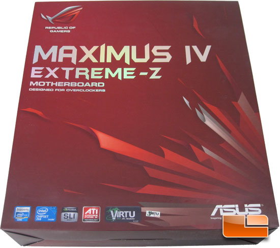 ASUS Maximus IV Extreme-Z Intel Z68 Motherboard Retail Packaging