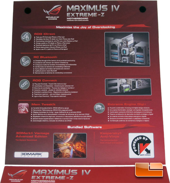 ASUS Maximus IV Extreme-Z Intel Z68 Motherboard Retail Packaging