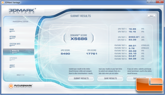 3D Mark Vantage Score