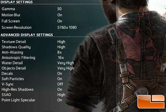 Just Cause 2 Game Settings