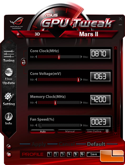 ASUS MARS 2 Video Card Overclocked