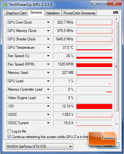 Idle temp.