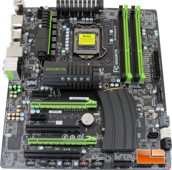 GIGABYTE G1.SNIPER2 Intel Z68 Motherboard Layout