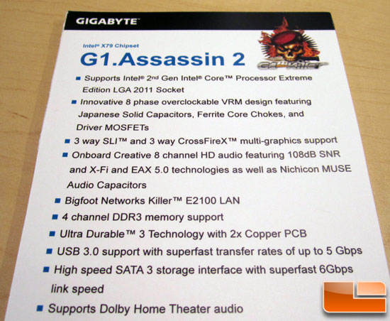 GIGABYTE G1.ASSASSIN X79 Motherboard Preview