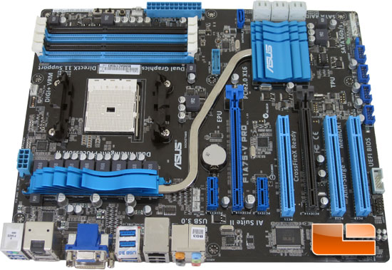 ASUS F1A75-V Pro Socket FM1 Motherboard Layout