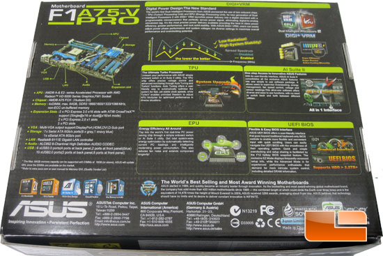 ASUS F1A75-V Pro Motherboard Retail Packaging