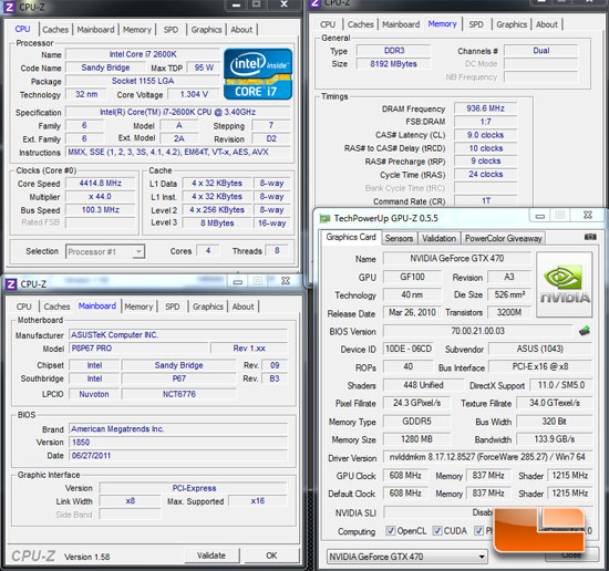 Legitreviews memory benchmark test bench setup cpuz gpuz