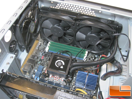 Corsair Hydro Series H100 install the unit