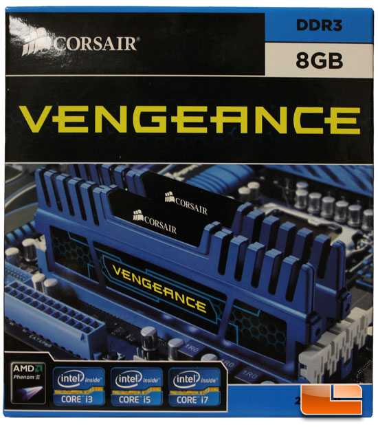 Corsair Vengeance 8GB DDR3 1600 CL9 Memory Kit Review - Legit Reviews