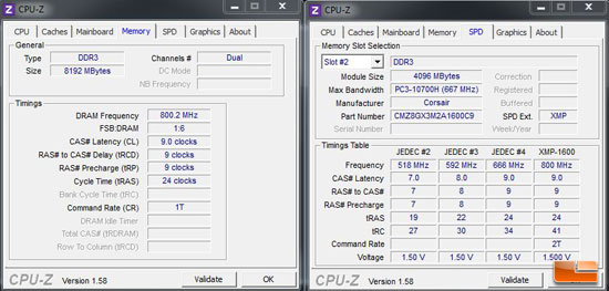 CPUz overclocked speeds