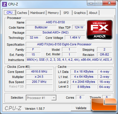 AMD FX-8150 Bulldozer Processor Idle