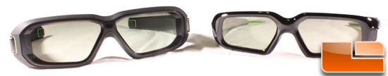 NVIDIA 3D Vision and 3D Vision 2 glasses - Side by side