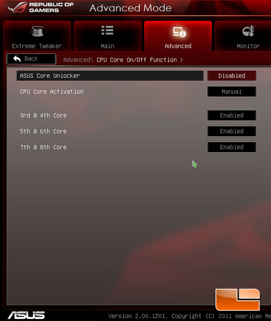 ASUS Crosshair V Formula System UEFI BIOS