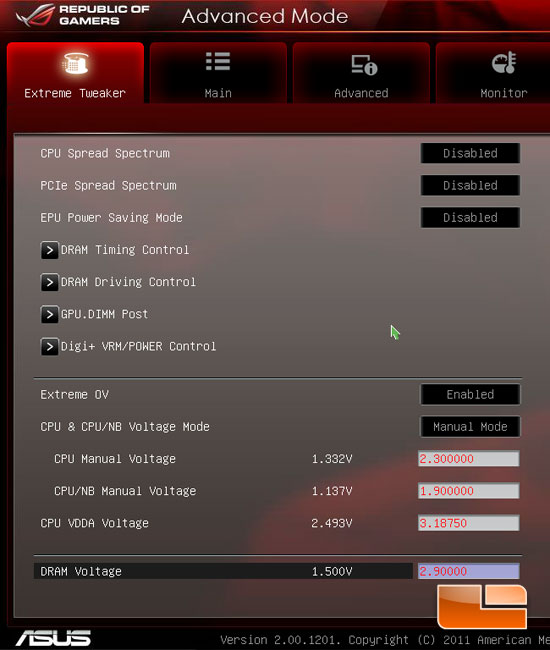 ASUS Crosshair V Formula System UEFI BIOS