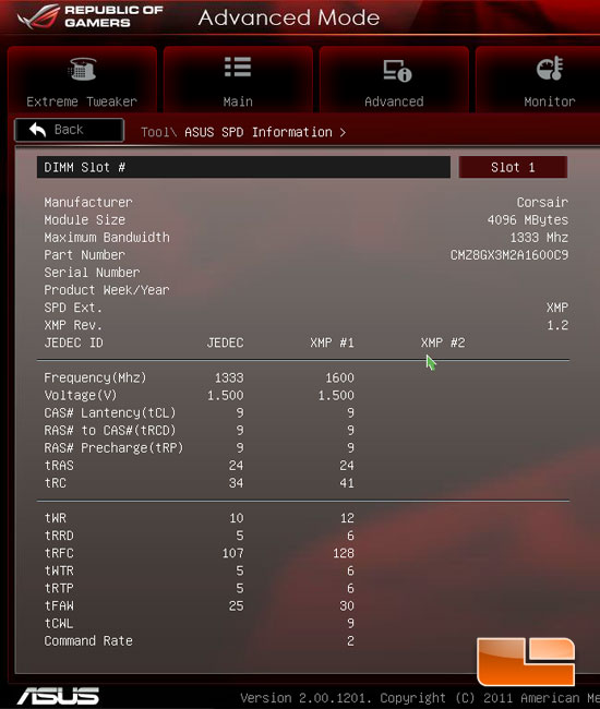 ASUS Crosshair V Formula System UEFI BIOS