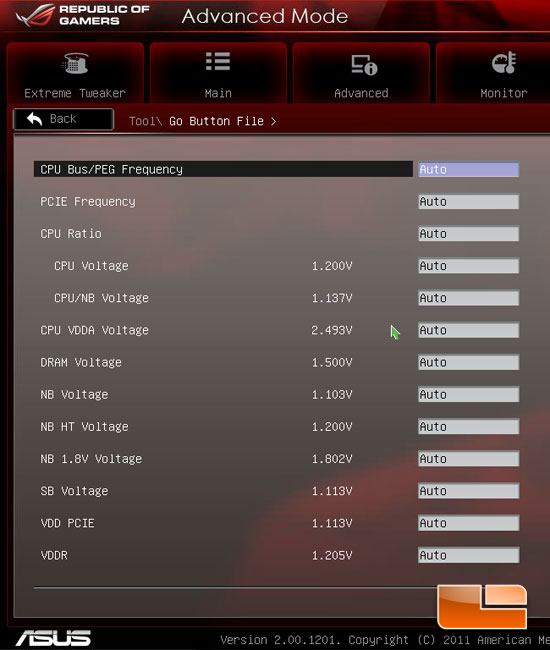 ASUS Crosshair V Formula System UEFI BIOS